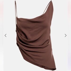 Christopher Esber Cowl Neck Crop Top